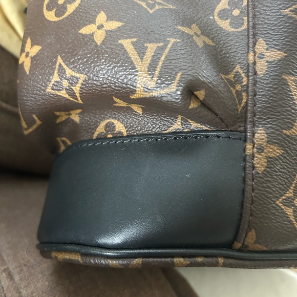Louis Vuitton Brown Monogram Backpack with Black Accents - Picture 6 of 16